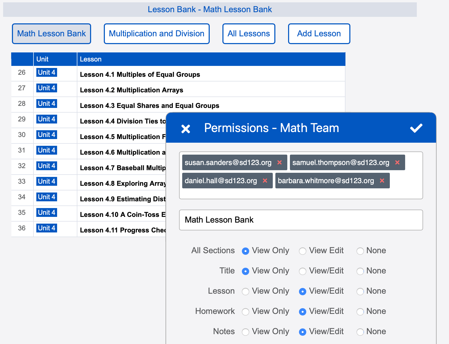 Planbook Collaboration